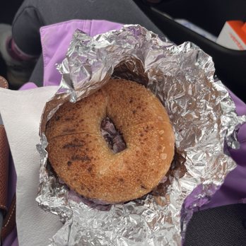 Udo's Bagels - Blueberry cream cheese on a multigrain bagel - Bagels Near Me - Lawrence Township, New Jersey Udo's Bagels - Blueberry cream cheese on a multigrain bagel - Bagels Near Me - Lawrence Township, New Jersey