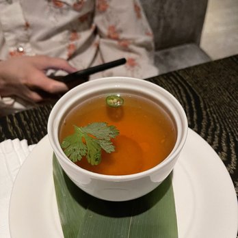 Nobu Chicago - Soup with crispy potato - Japanese Near Me - Chicago, Illinois Nobu Chicago - Soup with crispy potato - Japanese Near Me - Chicago, Illinois