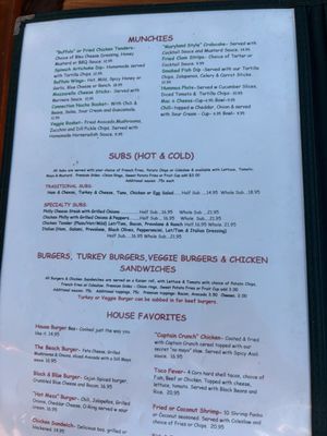 Menu photo 2 Cathy's Beach Connection Juno Beach, FL