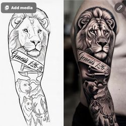 Hold Fast Tattoo - Exactly what I sent them prior to tattooing and they said they can do but it's not what I ended up with