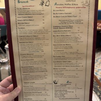 The Comfort Diner - Photo 2: Breakfast menu - Diners Near Me - New York, New York The Comfort Diner - Photo 2: Breakfast menu - Diners Near Me - New York, New York