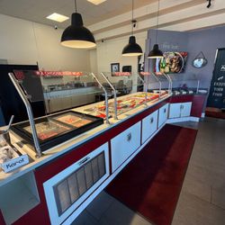 Mongolian BBQ food station