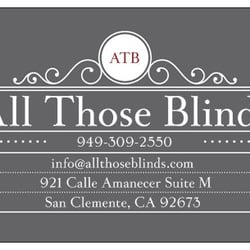 All Those Blinds