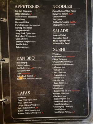 Menu photo 1 Kan Sushi Honolulu, HI Menu photo 1 Kan Sushi Honolulu, HI