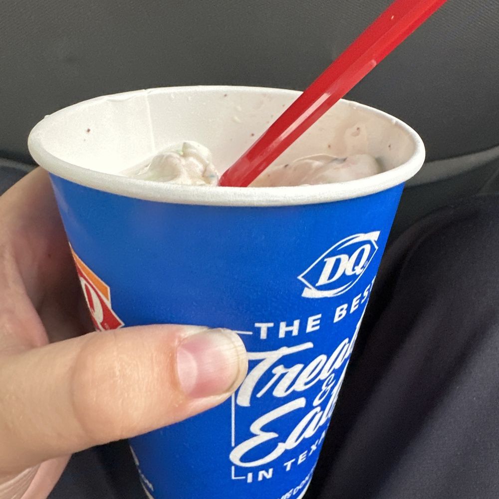 Dairy Queen - M&M blizzard - Fast Food Near Me - Goldthwaite, Texas