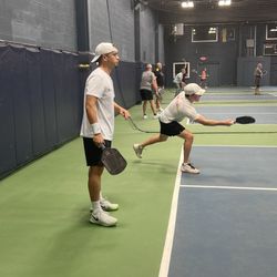 Bergen Pickleball Zone - Advanced play with two phenomenal young players from Essex County.