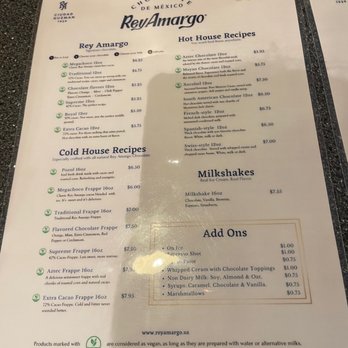 Rey Amargo Chocolate Shop - Menu - Chocolatiers & Shops Near Me - Seattle, Washington