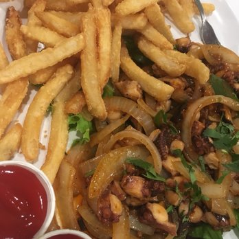 Maxis Seafood and Oyster Bar - Octopus w/ fries - Bars Near Me - Houston, Texas Maxis Seafood and Oyster Bar - Octopus w/ fries - Bars Near Me - Houston, Texas