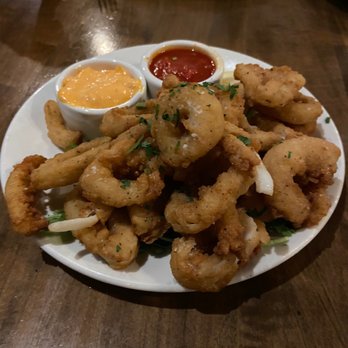 Osteria Marco - Calamari with some lovely dipping sauces - Italian Near Me - Denver, Colorado Osteria Marco - Calamari with some lovely dipping sauces - Italian Near Me - Denver, Colorado