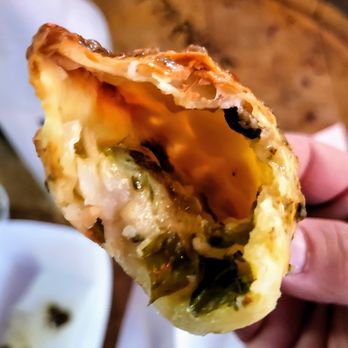 Makus Empanadas - Size is misleading. Filling inside is tiny. Need to eat a lot of these to get full. - Empanadas Near Me - Raleigh, North Carolina Makus Empanadas - Size is misleading. Filling inside is tiny. Need to eat a lot of these to get full. - Empanadas Near Me - Raleigh, North Carolina