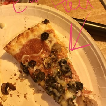 Papa Murphy's - This is our pizza slice that had a hair knot in the crust. - Pizza Near Me - Baker City, Oregon Papa Murphy's - This is our pizza slice that had a hair knot in the crust. - Pizza Near Me - Baker City, Oregon