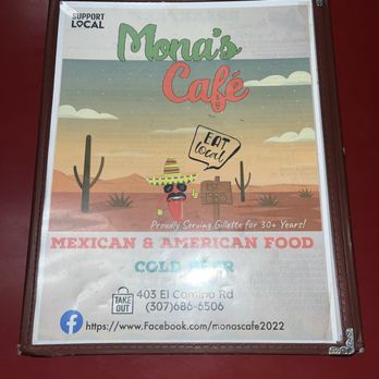 Mona's Cafe - Big menu! - Cafes Near Me - Gillette, Wyoming Mona's Cafe - Big menu! - Cafes Near Me - Gillette, Wyoming