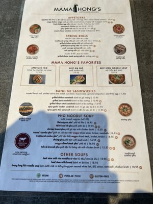 Menu photo 1 Mama Hong's Vietnamese Kitchen - Orange Orange, CA Menu photo 1 Mama Hong's Vietnamese Kitchen - Orange Orange, CA
