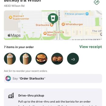 Starbucks - Ordered through the app - Coffee & Tea Near Me - Humble, Texas