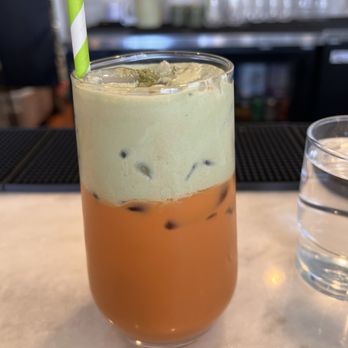 VeLa Brunch & Thai Restaurant - Matcha Thai Tea ($7) on the sweeter side. Would get again - Breakfast & Brunch Near Me - San Jose, California VeLa Brunch & Thai Restaurant - Matcha Thai Tea ($7) on the sweeter side. Would get again - Breakfast & Brunch Near Me - San Jose, California