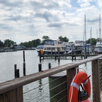 Wharf 38 - Rail view from outdoor table - Wine Bars Near Me - Deale, Maryland