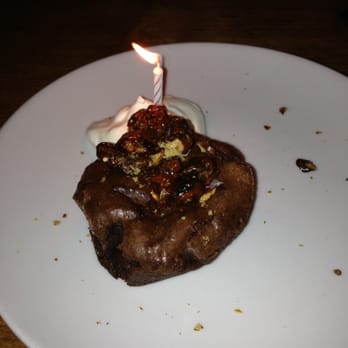 Rustic Canyon - Chocolate walnut cake ($10) for mom's birthday but they don't comp. a dessert. - Wine Bars Near Me - Santa Monica, California