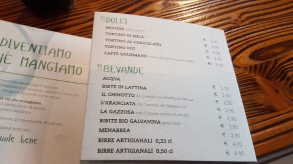 Menu photo 1 Pollicino Risto Bio Brescia, BS