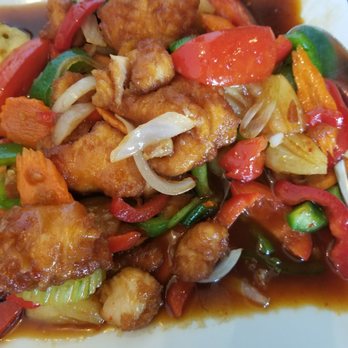 Thai Lotus - Sweet and sour chicken. Good flavor but ask them to fry it crispy, my coating was too soft and tore off. - Thai Near Me - Corona, California Thai Lotus - Sweet and sour chicken. Good flavor but ask them to fry it crispy, my coating was too soft and tore off. - Thai Near Me - Corona, California