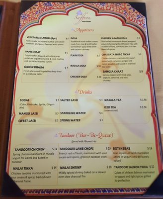 Menu photo 1 Saffron Indian Kitchen Wayne, PA Menu photo 1 Saffron Indian Kitchen Wayne, PA