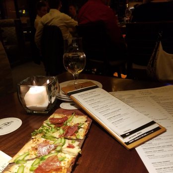 Seasons 52 - Prosciutto and asparagus flatbread! - New American Near Me - Bridgewater, New Jersey