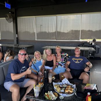 Topgolf - Chicken slider platter, cob salad , American burger - Golf Near Me - Virginia Beach, Virginia