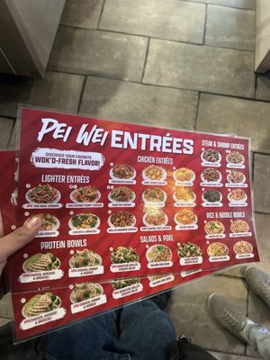 Menu photo 1 Pei Wei Asian Kitchen Irving, TX