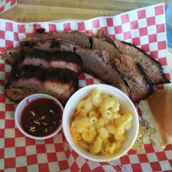 Hog Wild Bar-B-Que - 2 meat plate w/ sides( brisket, baby back ribs, mac n cheese, roll) ~$15 - Barbeque Near Me - Placerville, California Hog Wild Bar-B-Que - 2 meat plate w/ sides( brisket, baby back ribs, mac n cheese, roll) ~$15 - Barbeque Near Me - Placerville, California