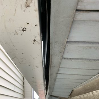 Rascon Roofing & Restoration - Gap between the gutter and the roof. - Roofing Near Me Rascon Roofing & Restoration - Gap between the gutter and the roof. - Roofing Near Me