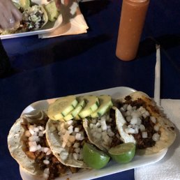 2 al pastor, 2 chorizo