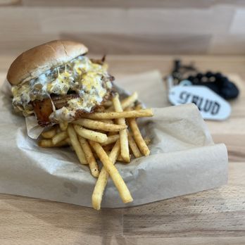 Krunch Burger - Krunchburger with fries - Burgers Near Me - La Mirada, California