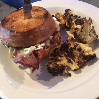 Wunderbar - Bacon and Brie sandwich with roasted cauliflower. - German Near Me - Covington, Kentucky Wunderbar - Bacon and Brie sandwich with roasted cauliflower. - German Near Me - Covington, Kentucky