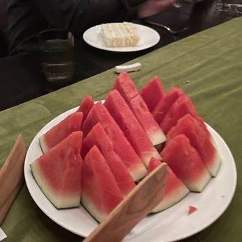 Mister Jiu's - Black watermelon from the host. - Chinese Near Me - San Francisco, California Mister Jiu's - Black watermelon from the host. - Chinese Near Me - San Francisco, California