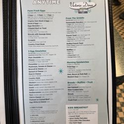 Victoria Diner - Menu 2 of 2. May 2025