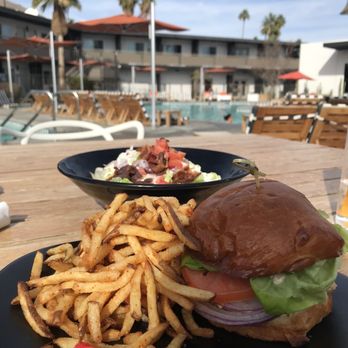 Elixir Pool Bar & Grill - Chicken club was really good . I loved the fries! - Cocktail Bars Near Me - Palm Springs, California