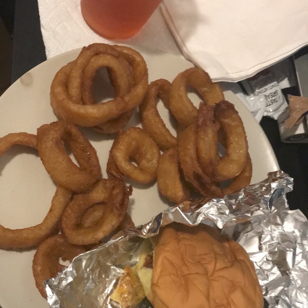 Two 8 Two Bar & Burger - Two8Two Burger, Onion Rings, Brooklyn Manhattan (16 oz. Mason Jar) - Burgers Near Me - Brooklyn, New York Two 8 Two Bar & Burger - Two8Two Burger, Onion Rings, Brooklyn Manhattan (16 oz. Mason Jar) - Burgers Near Me - Brooklyn, New York