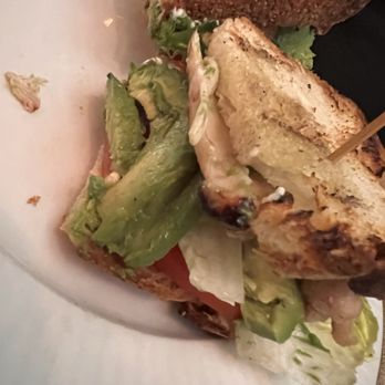 Gaucho Ranch Grill and Wines - this is your ENTIRE chicken sandwich, no sides come with. Yes it's as small as it seems - Steakhouses Near Me - Miami, Florida