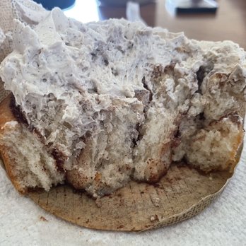 Rollin Cafe - Coffee buttercream cinnamon roll. Yummy  The roll is good by itself but the coffee flavor is amazing. - Breakfast & Brunch Near Me - Cordova, Tennessee