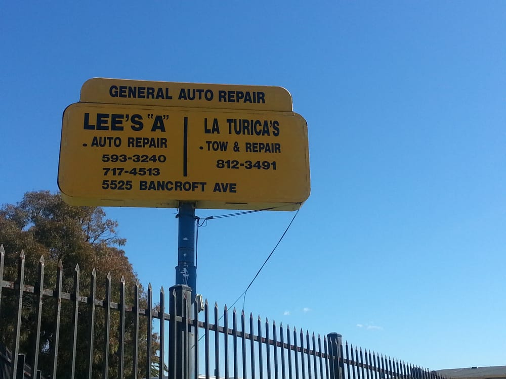 LEE’S A AUTO REPAIR Updated September 2024 5525 Bancroft Ave