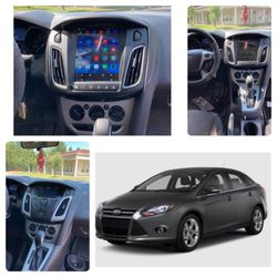 Superior Sound - 2013 Focus Headunit upgrade . Tablet style Apple CarPlay / Android Auto headunit installation.