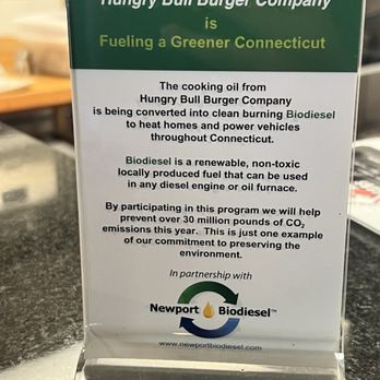 Hungry Bull Burger - Green conscious - Burgers Near Me - Plainville, Connecticut