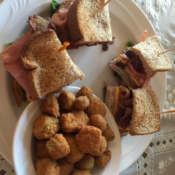 Wheelers Cafe - Club Sandwich with fried okra - Cafes Near Me - Arcadia, Florida Wheelers Cafe - Club Sandwich with fried okra - Cafes Near Me - Arcadia, Florida
