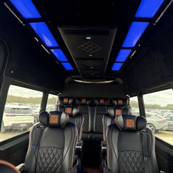 MM Transfers - Executive Mercedes Benz Sprinter Van 12 Passengers. TV-Audio System-LED lights.