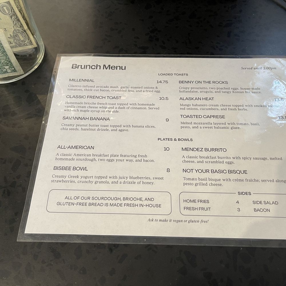 Origin Coffee Bar - Brunch menu - Coffee & Tea Near Me - Savannah, Georgia