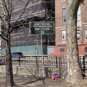 East River Esplanade - There's garbage here as you walk south Taken 04/17/21 - Parks Near Me - New York, New York