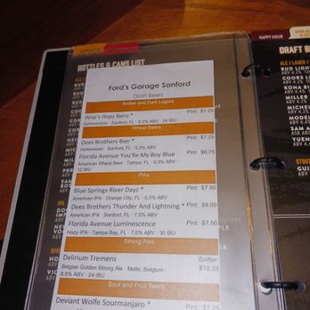 Ford's Garage Sanford - Menu - Burgers Near Me - Sanford, Florida Ford's Garage Sanford - Menu - Burgers Near Me - Sanford, Florida