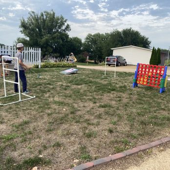 Rustic Barn Campground & RV Park - Several lawn games for the kiddos to play - RV Parks Near Me - Kieler, Wisconsin Rustic Barn Campground & RV Park - Several lawn games for the kiddos to play - RV Parks Near Me - Kieler, Wisconsin