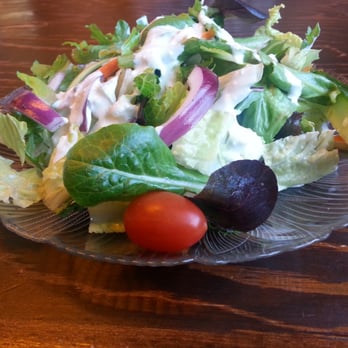Sagebrush Grill - House salad with blue cheese dressing - Seafood Near Me - Richfield, Utah Sagebrush Grill - House salad with blue cheese dressing - Seafood Near Me - Richfield, Utah