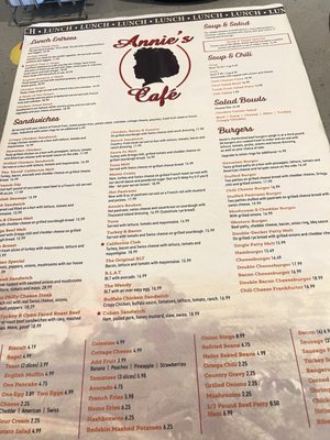Menu photo 1 Annie's Cafe - Temecula Temecula, CA