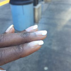Ke Nails - Sides were not near enough because there was spacing  between my nail and the white tip